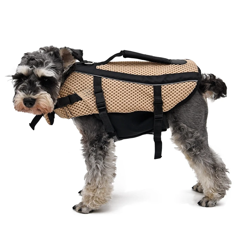 Image Classic Durable Oxford Breathable Mesh Pet Dog Life Jacket Summer Dog Swimwear Puppy Life Vest Safety Clothes For Dogs