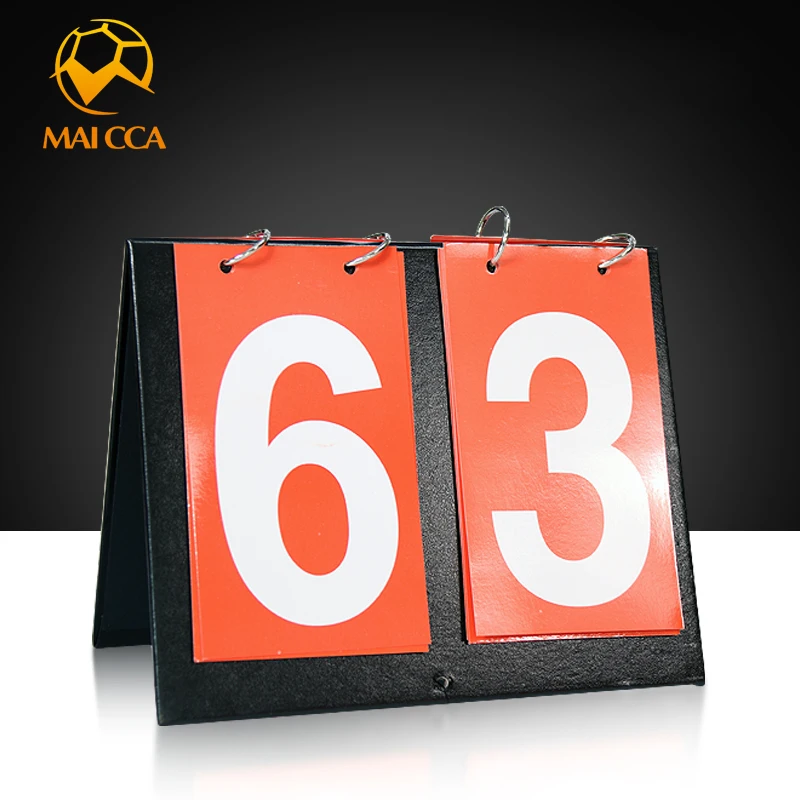 

Waterproof Sports 2-Digital Scoreboard Table Top Flip Score Count Board for Basketball Volleyball Football Scoreboard Flipper
