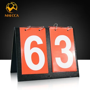 

Waterproof Sports 2-Digital Scoreboard Table Top Flip Score Count Board for Basketball Volleyball Football Scoreboard Flipper