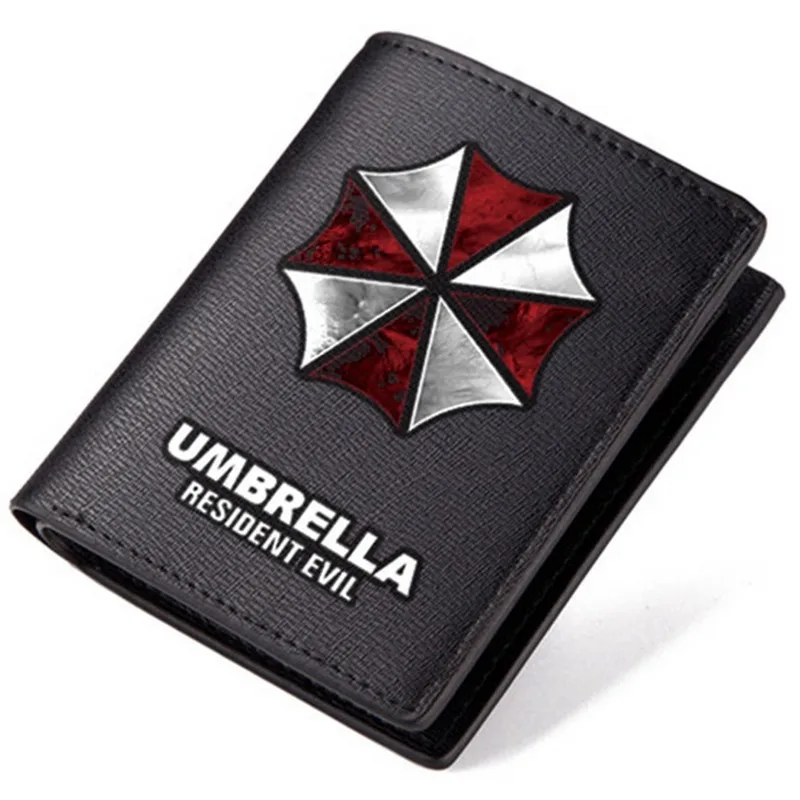 

MeanCat Warning Danger Umbrella PU Wallet High Quality Folder Long Wallets for Collection