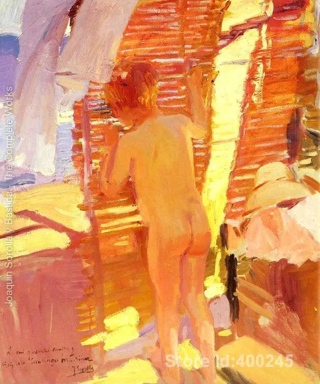 

Oil painting beach scene The Inquisitive Child Joaquin Sorolla y Bastida reproduction art Handmade High Quality