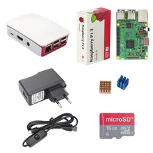 Raspberry Pi 3 Model B Starter Kit + 16G SD Card + Official ABS Case + 2.5A Power Adapter + Switch USB Cable + Heat Sink RPI 3