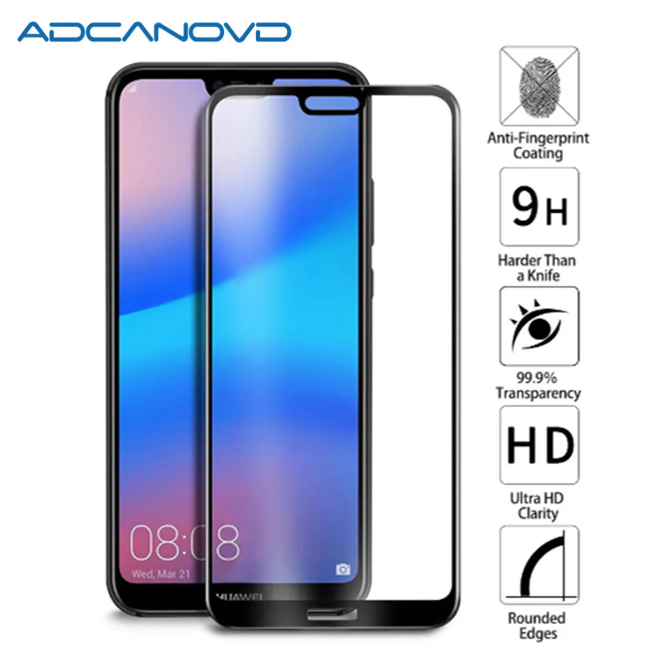 9H Защитное стекло для huawei p20 lite Полное покрытие Защита экрана pro P20 Закаленное