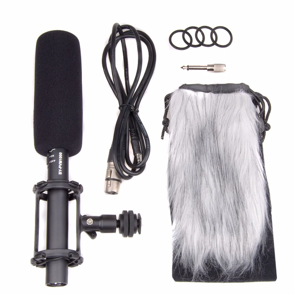 BOYA BY PVM1000 Condenser Video/interview Microphone for Canon for Nikon for Sony DSLR Camera boya by mc2 portable usb condenser conference microphone durable for speech