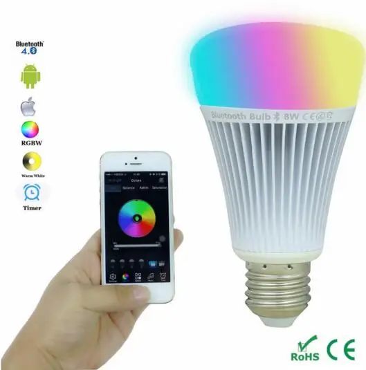 

Multi-function Mi Light Bluetooth Bulb E27 110V 127V 220V 240V 8W Smart Led Lamp RGB White/Cool White/Warm White LED Spot Light