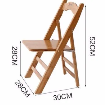 Детский бамбуковый портативный складной стул для учебы, обеденный стул