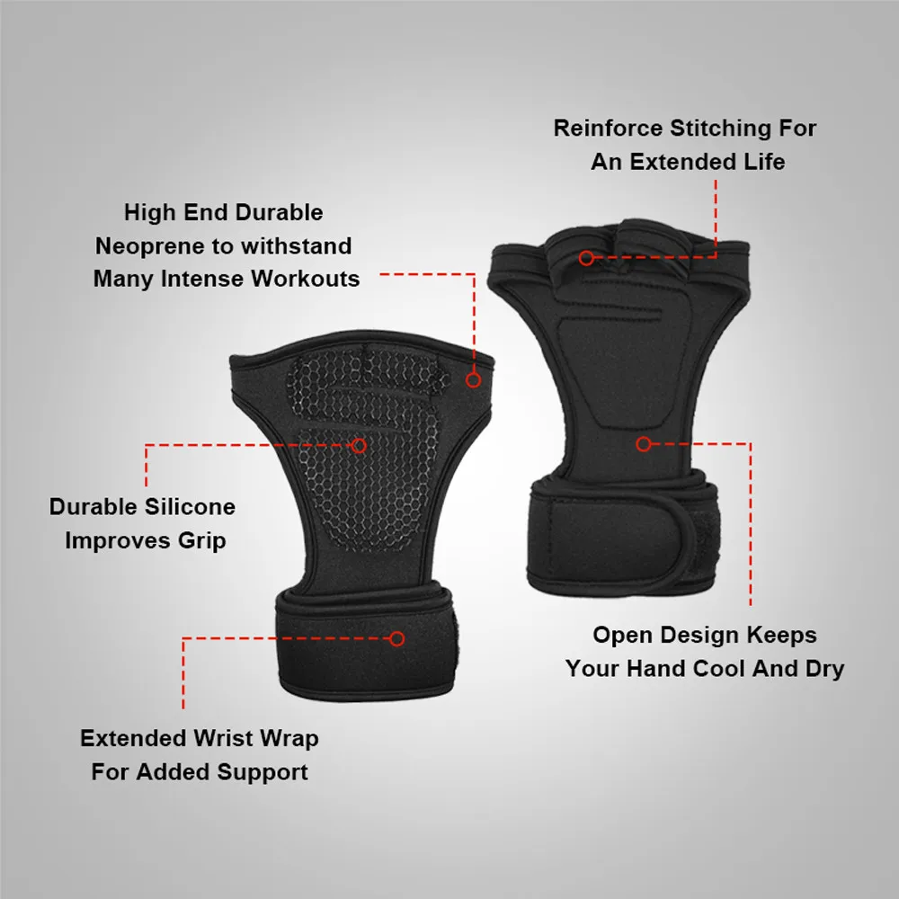 Unisex Gym Gloves Heavyweight Sports Exercise Weight Lifting Gloves Body Building Training Sport Fitness Gloves