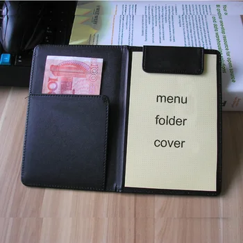 

PU leather menu folder cover menus holder organizer filing holders notepad folder cover accounts office hotel accessories