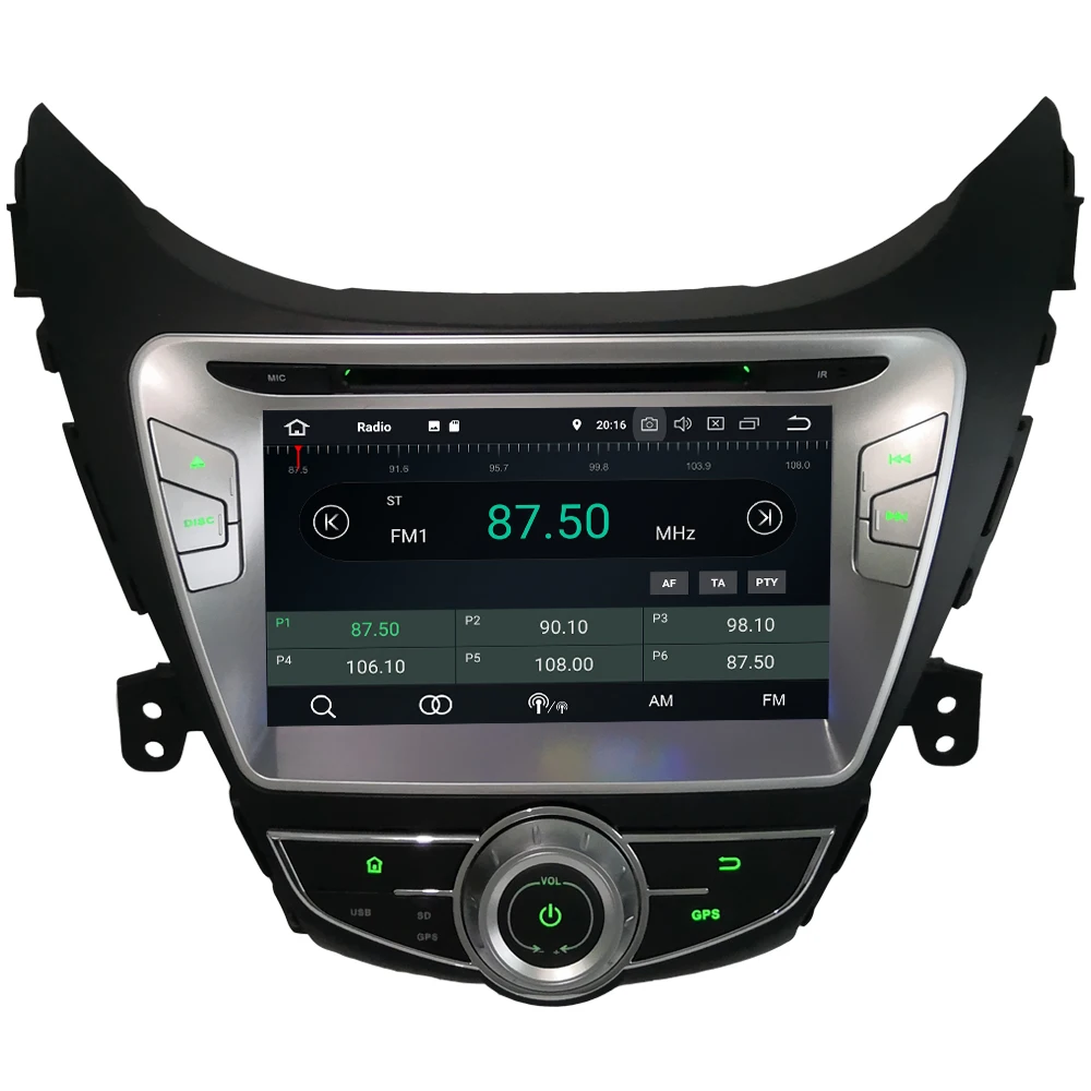 Perfect KLYDE 8" 4G Android 9.0 Octa Core PX5 4GB RAM 32GB ROM Car DVD Multimedia Player Radio For Hyundai Elantra Avante I35 2010-2013 3