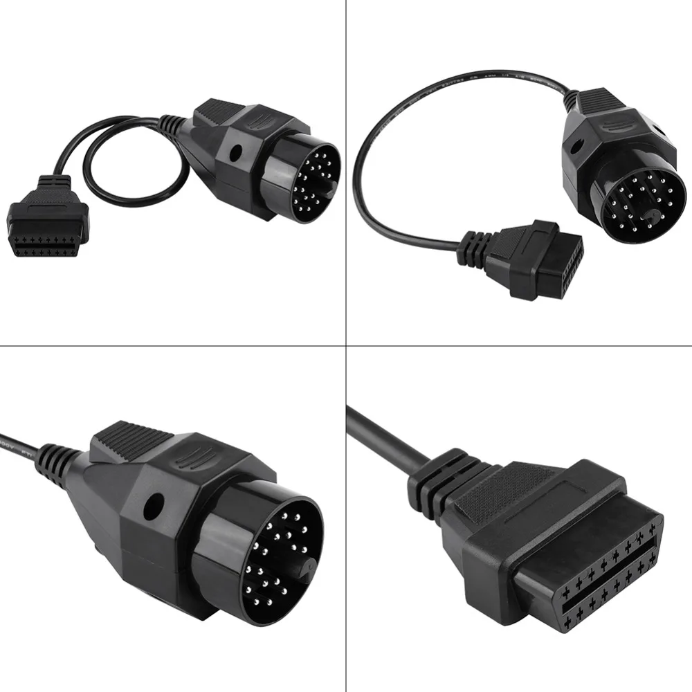 20 Pin до 16 Pin OBD2 разъем адаптера сканер кабель для BMW E36 E38 E39 E46 E53 X5 Z3 черный стабильная характеристика