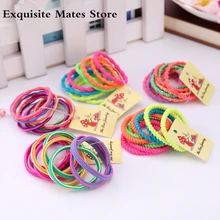 Korean Version of High-elastic Children's Hair Circle Beans Striped Styles Elastic Ponytail Holder Hair Rope Hair Styling Tools