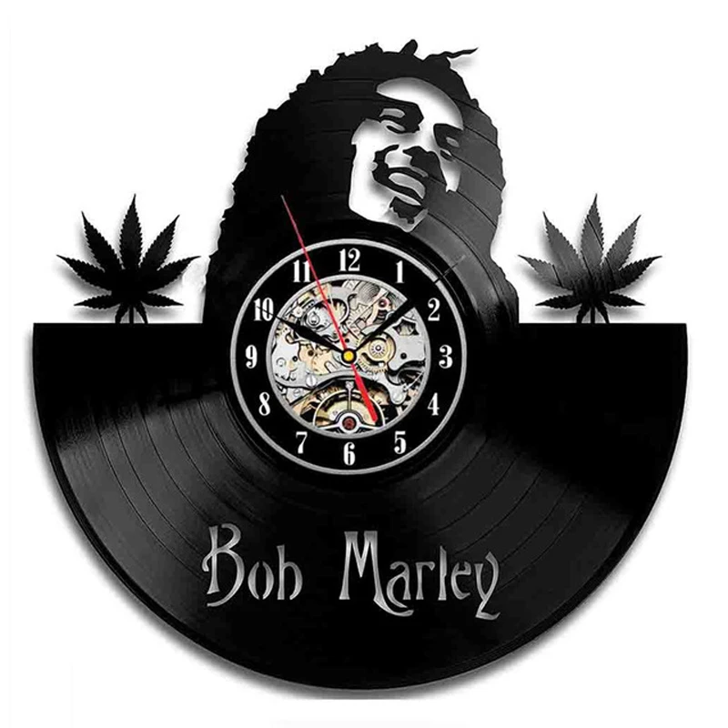 18 Bob Marley 3D настенные часы современный дизайн для гостиной классический винтажный виниловый рекорд часы настенные часы искусство украшение дома 12 дюймов - Цвет: 18