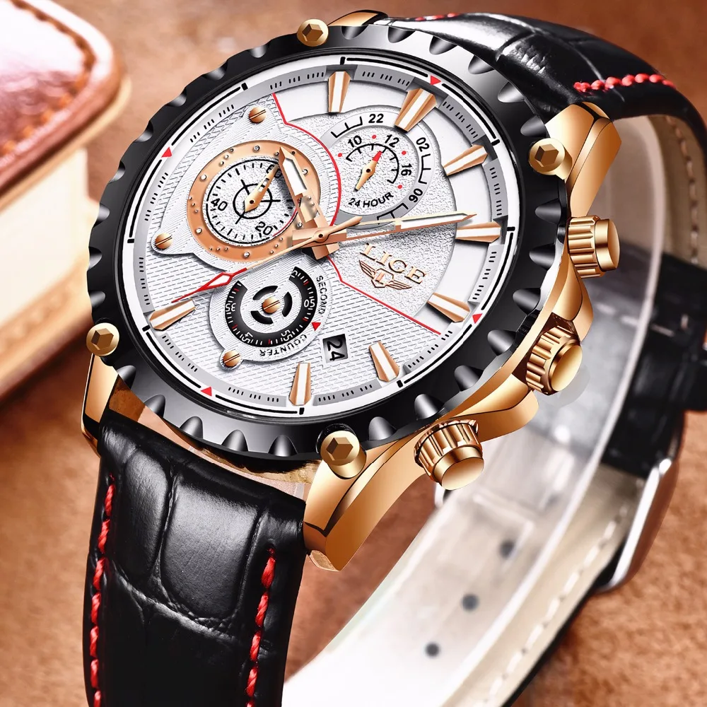 2018 LIGE Mens Watches Fashion Casual Sport Quartz Watch Men Chronograp Clock Man Leather Business Wrist watch Relogio Masculino 2018 LIGE Mens Watches Fashion Casual Sport Quartz Watch Men Chronograp Clock Man Leather Business Wrist watch Relogio Masculino
