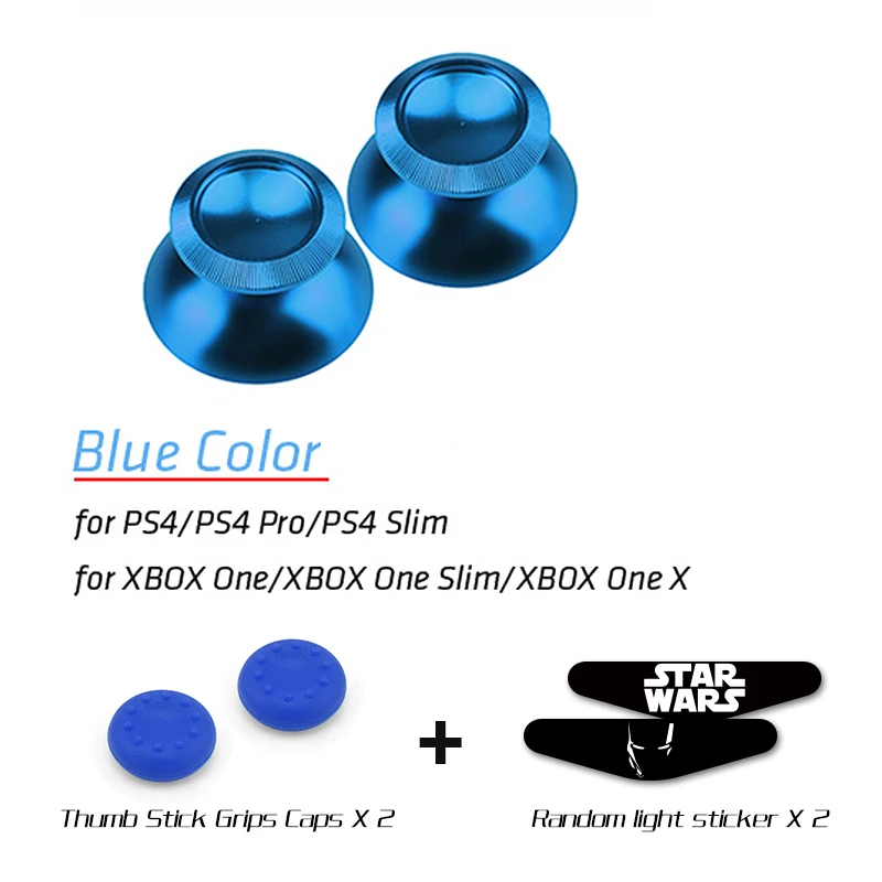 Data Frog Metal Thumbsticks Joystick Grip Analog stick For Playstation 4 PS4/Pro/Slim Xbox One/Slim/X Controller Accessories 