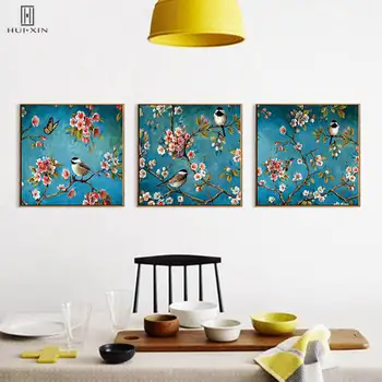 

Flowers Set Wall Print Art Decoration Stuff For Sofa Background Living Room Bedroom Home Hotel Oil Paintings Wintersweet