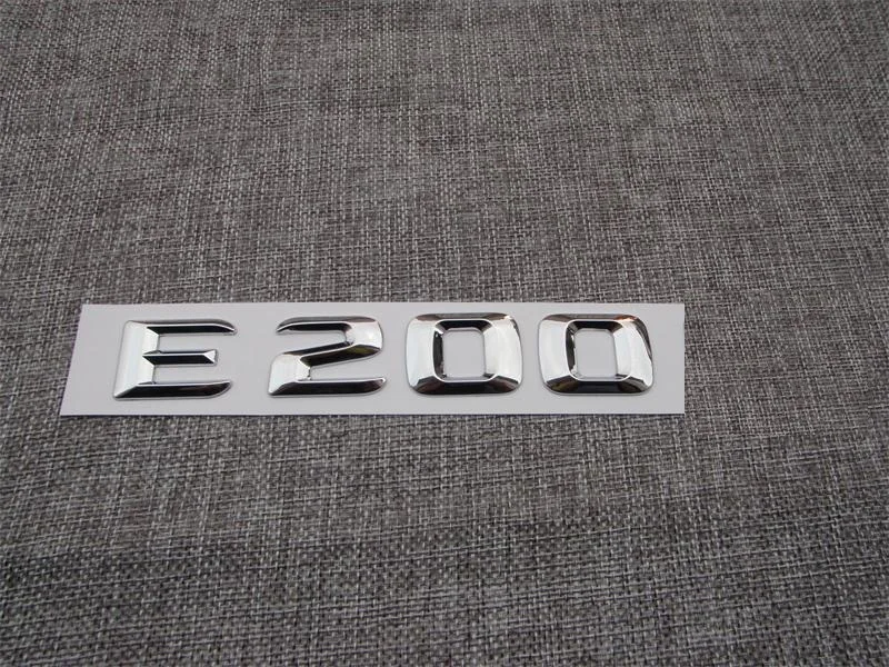 GLOSS BLACK BENZ E320 REAR TRUNK LETTERS BADGE EMBLEM FOR MERCEDES BENZ E-CLASS