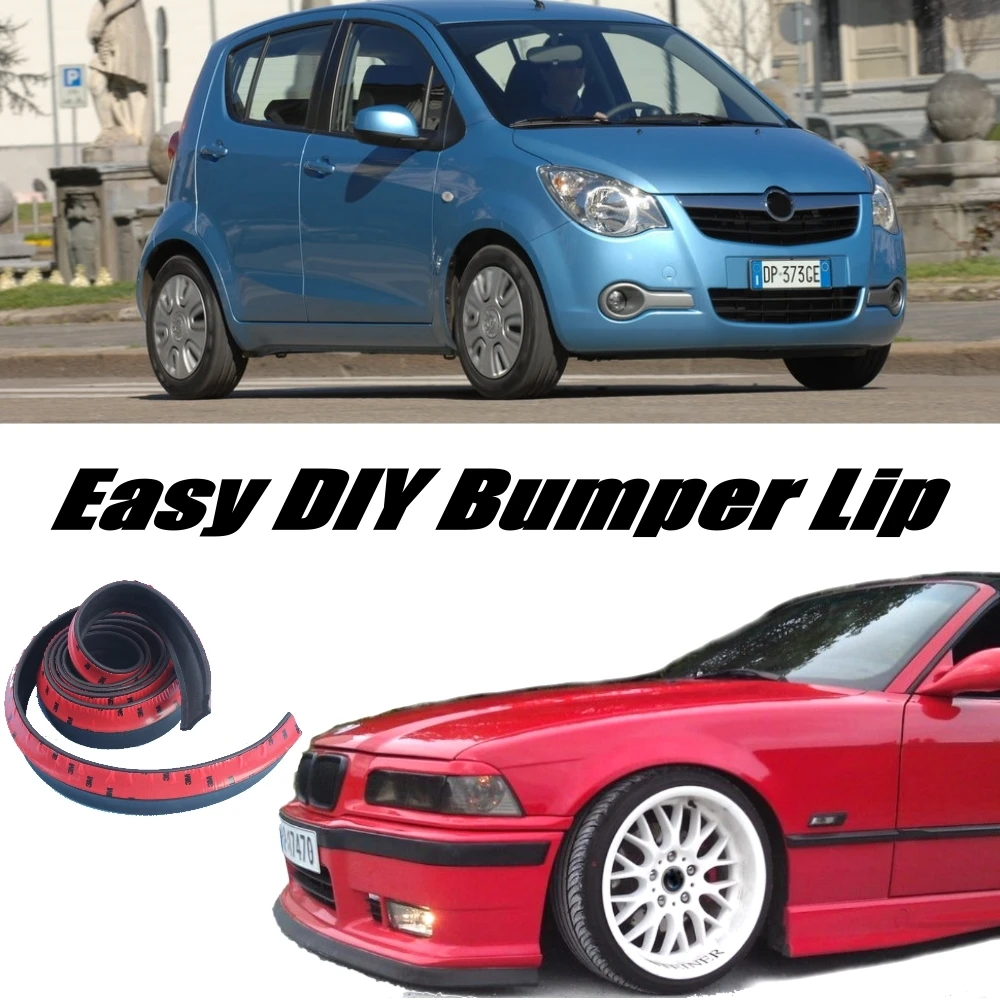 

NOVOVISU Bumper Lip Deflector Lips For Opel Agila For Suzuki Wagon / Splash For Vauxhall Agila Front Spoiler / Body Kit Strip