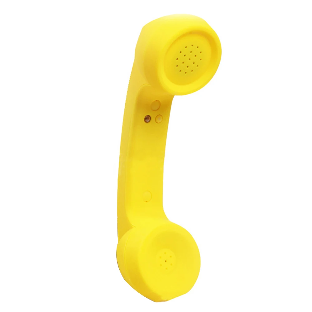 Приемники телефонная трубка наушники защита от радиации прочный Bluetooth Беспроводные аксессуары ABS ретро мобильный телефон домашний стерео - Цвет: Цвет: желтый