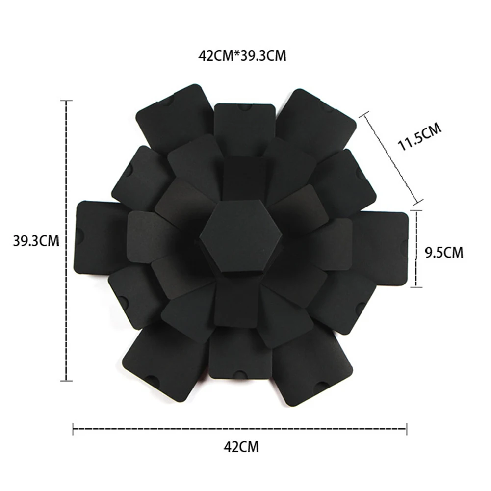 DIY фотоальбом ручной работы шестиугольная Взрывная коробка 12 мест влюбленных друзей подарки Романтический альбом принадлежности для дня рождения свадьбы