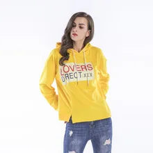 Spring And Summer New Style Printed Sweatshirts Hooded Loose Sweatshirts Yellow Sweatshirts Spring And Summer New Style Printed Sweatshirts Hooded Loose Sweatshirts Yellow Sweatshirts