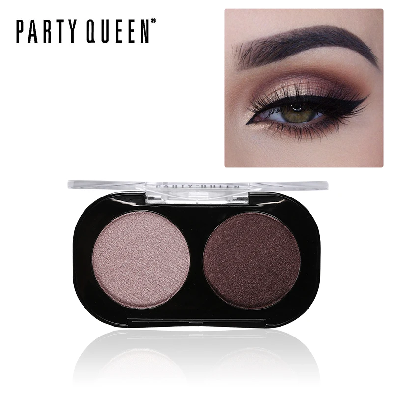 Party Queen Shimmer Matte 2 вида цветов Палитра теней для век Косметика телесный Пигмент Макияж интенсивный блеск цвет земли дымчатые тени для век