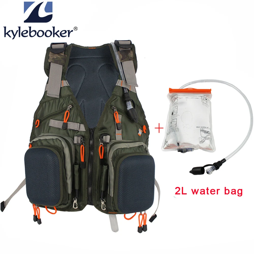New Fly Fishing Men Vest Fishing hunting Backpack Outdoor sports Mesh