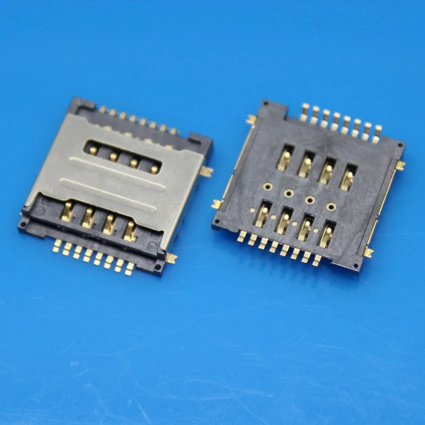 cltgxdd 100pcs/lot Dual SIM 8P card reader double SIM Memory card