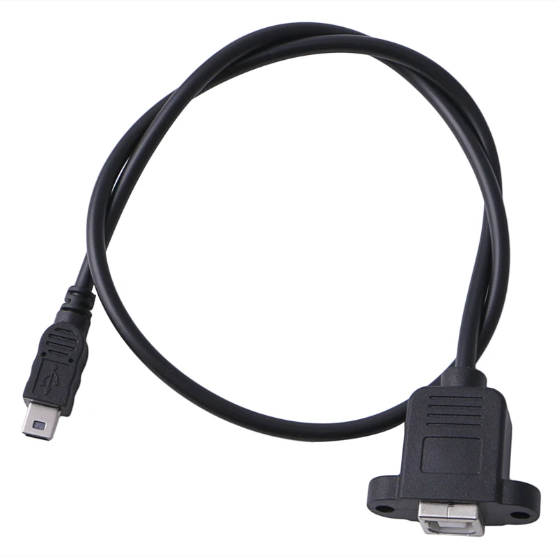 2018 High Quality 2017 Printer Panel Mount Cable + Screw Mini USB 5 Pin Male to USB 2.0 B Female Jack - ANKUX Tech Co., Ltd