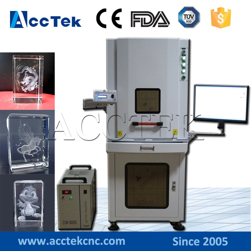 

AccTek 3W 5W 8W 10W 3d photo crystal laser engraving machine