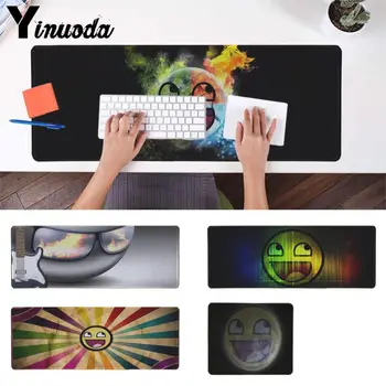 

Yinuoda New Designs Smiley face Gaming Player desk laptop Rubber Mouse Mat Speed/Control Version Large Gaming Mouse Pad