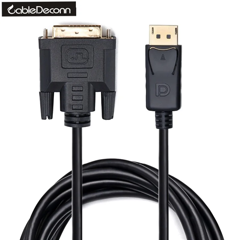 Displayport To DVI 2M штекер to D 24 + 1 позолоченный двойной Соединительный видео кабель