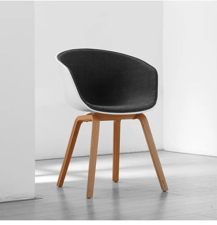 Стулья для гостиной, мебель для дома из массива дерева+ пластиковый обеденный стул, стул для кофе, скандинавские шезлонги, стул Луи