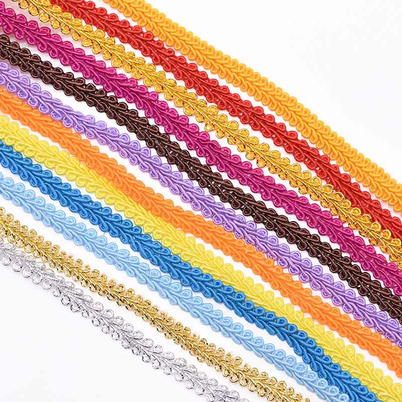 

5m Curve Lace Trim Ribbon Centipede Braided Lace DIY Sewing Apparel Clothing Accessories Trimmings Fabric Home Textile Supplies
