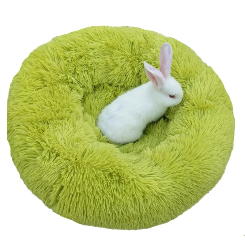 Plush Cat Bed Pet House Soft Long Plush Cat Cushion Mat Dog Bed For Small Dog Cat Nest Winter Warm Kitty Sleeping Bed Puppy Mat7