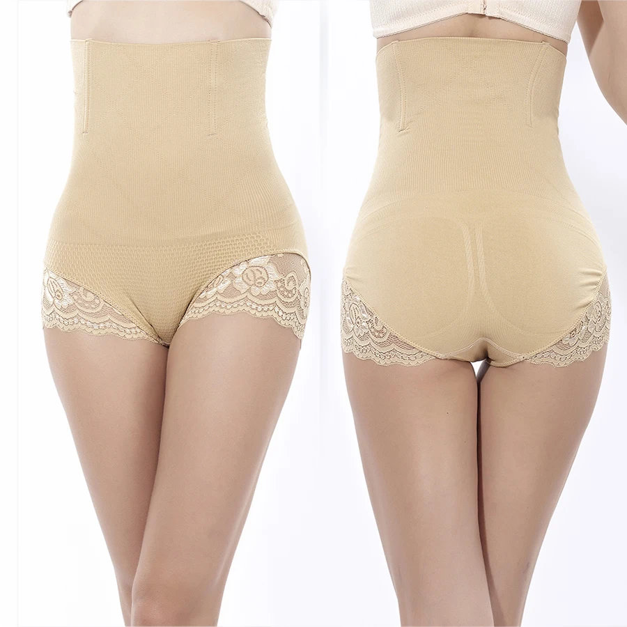 

Sexy Cotton Lace High Waist Underwear Briefs Panties Women Black Waist Thong Intimates Lingerie Underpants Seamless Panties 103