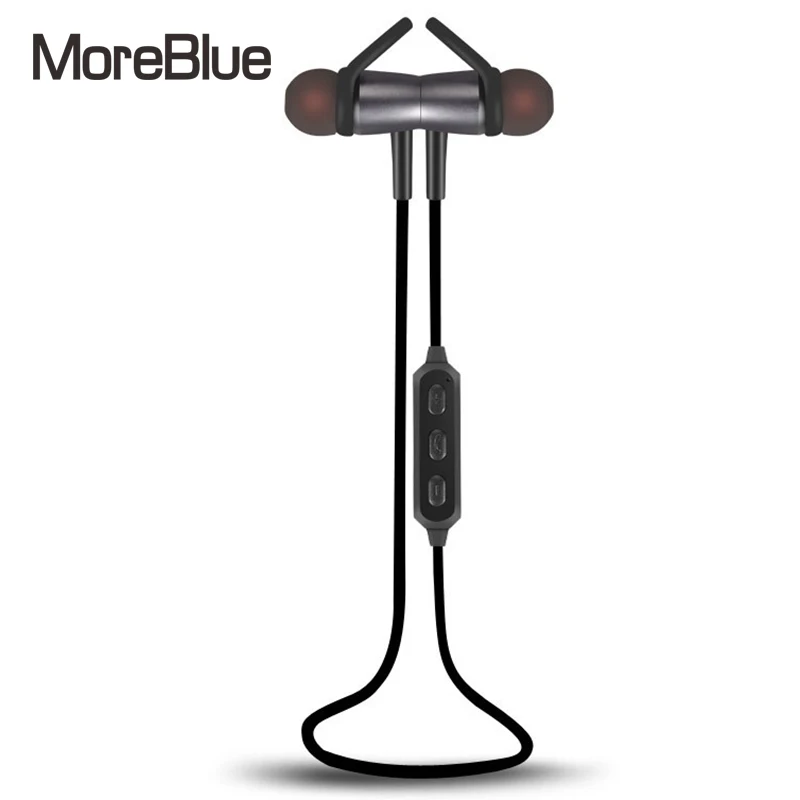 Moreblue y522 Беспроводной Bluetooth Наушники металлические магнитные спорт Бег наушники