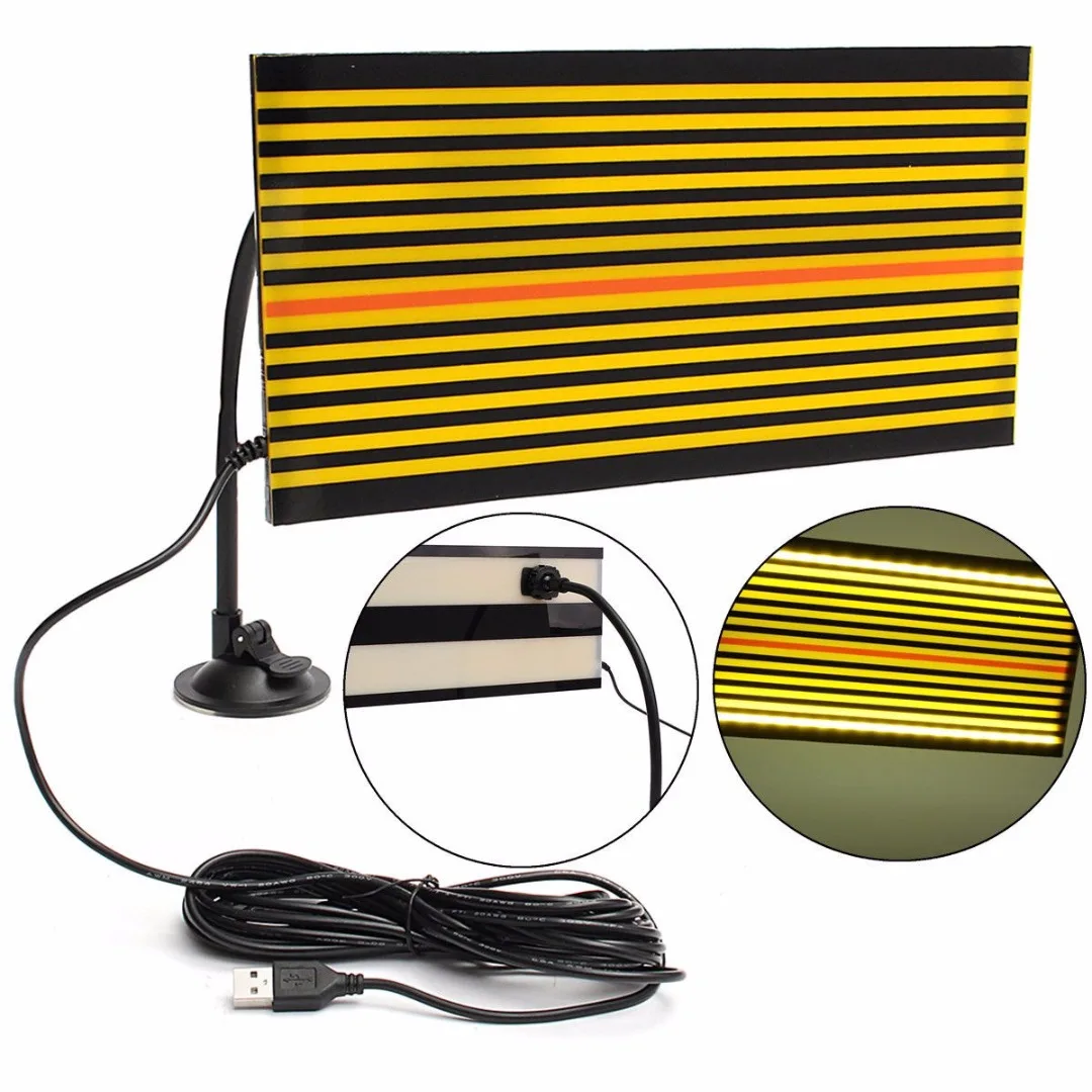 Mayitr 1 Set USB LED Line Board Plastic+Metal Car Scratch Reflector Paintless Dent Repair PDR Auto Hand Tools
