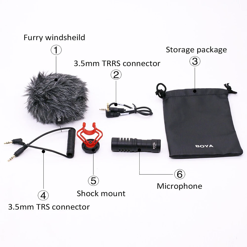 BOYA-BY-MM1-Compact-On-Camera-Video-Microphone-Recording-Mic-for-Smartphones-cameras-camcorders-audio-recorders