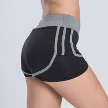 Спортивные шорты для спортивного зала, женские шорты для йоги, женские спортивные шорты для занятий фитнесом, эластичные быстросохнущие шорты для бега, 2 в 1