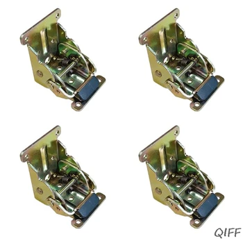 

4 Pack Lock Extension Table Bed Leg Feet Steel Folding Foldable Support Bracket Screw