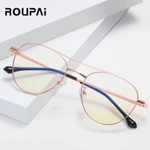 ROUPAI анти-голубые легкие очки компьютерные игровые очки для мужчин и женщин Блокатор блокирующий очки лучи очки с держателем линз para computadora