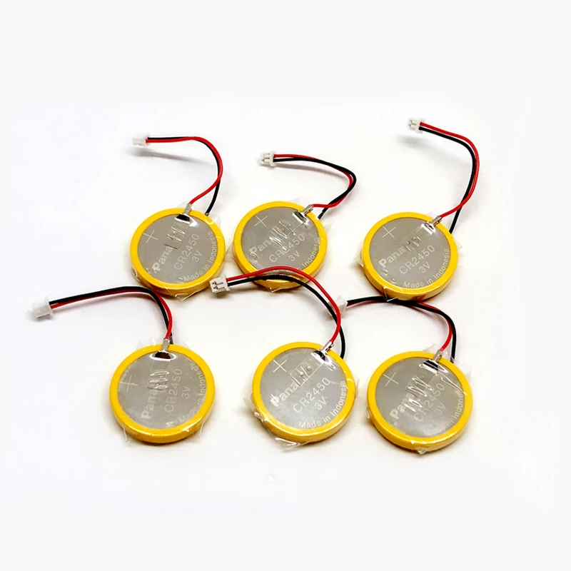 20pcs/lot Original for Panasonic CR2450 battery with solder pin plug wire bonders CR2450 3V AFPX-BATT FP-X Series PLC Batteries 20pcs/lot Original for Panasonic CR2450 battery with solder pin plug wire bonders CR2450 3V AFPX-BATT FP-X Series PLC Batteries