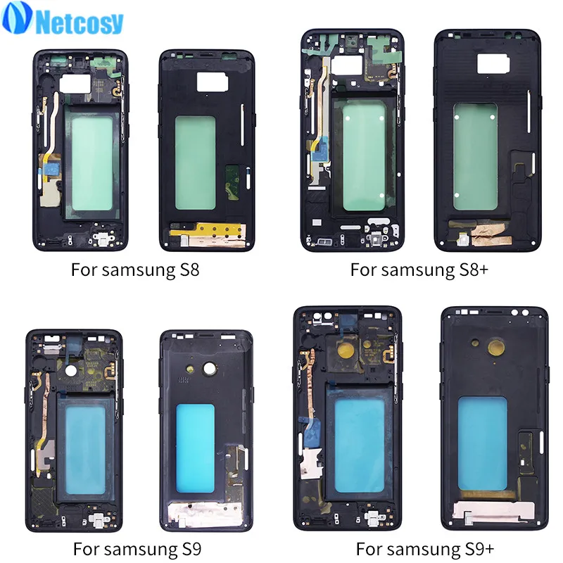 

For Samsung Galaxy S8 G950 S8 Plus G955 Original Middle Plate Frame Bezel Housing Cover For Samsung Galaxy S9 G960 S9 Plus G965