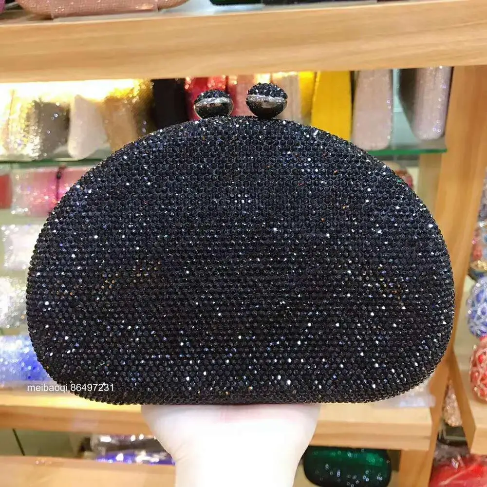 XIYUAN фиолетовый металлический клатч Minaudiere зеленый вечерний Кристалл сумки