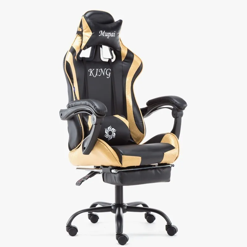  EU Massage Reclining Racing Chair Comfortable Computer Office Chair 360 Degree Revolving Gaming Rec