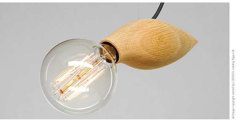 Wood Swarm Pendant Lamp Hanging Bee Natural Wood Pendant Light Nordic Creative Design For Home Decor Drop Lighting (7)