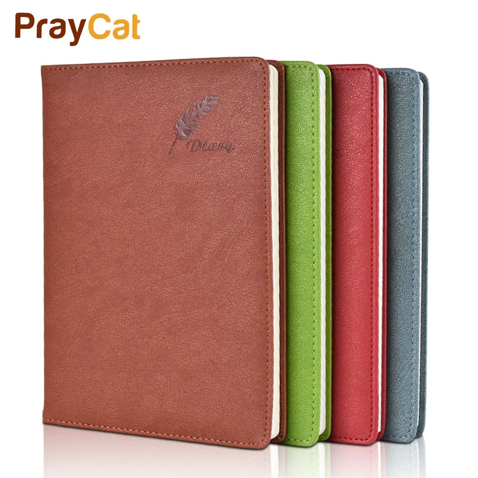

Faux Leather Notebook Travel Office Fitted Personal Diary A5 Week Planner Agenda Blank Horizontal Notepad School Stationery