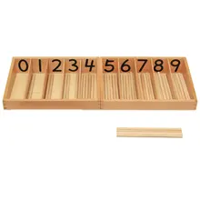 Baby Toy Montessori Wood Spindle Box Mathematics Learning Educational Toys for Toddlers Montessori Materials Birthday Gift ME216