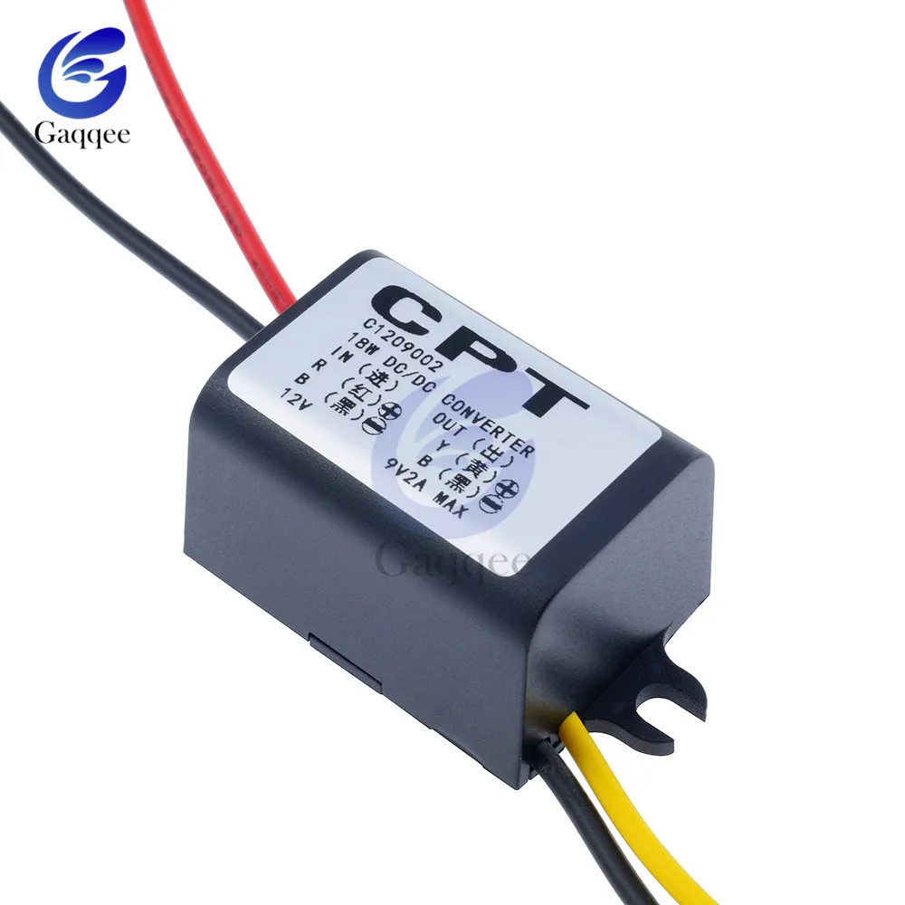 

DC to DC Converter 12V Step Down to 9V 2A 15W Power Supply DC Inverter Commutator Translator Module Waterproof
