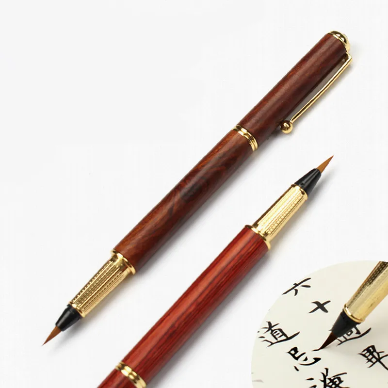 Weasel Hair Calligraphy Brushes Pen-style Soft Wolf Brush Small Regular Script Brush Ink Chinese Writing Brushes Copy Scriptures weasel hair brush chinese wang s calligraphy brush small regular script running cursive script writing copy scriptures brush pen